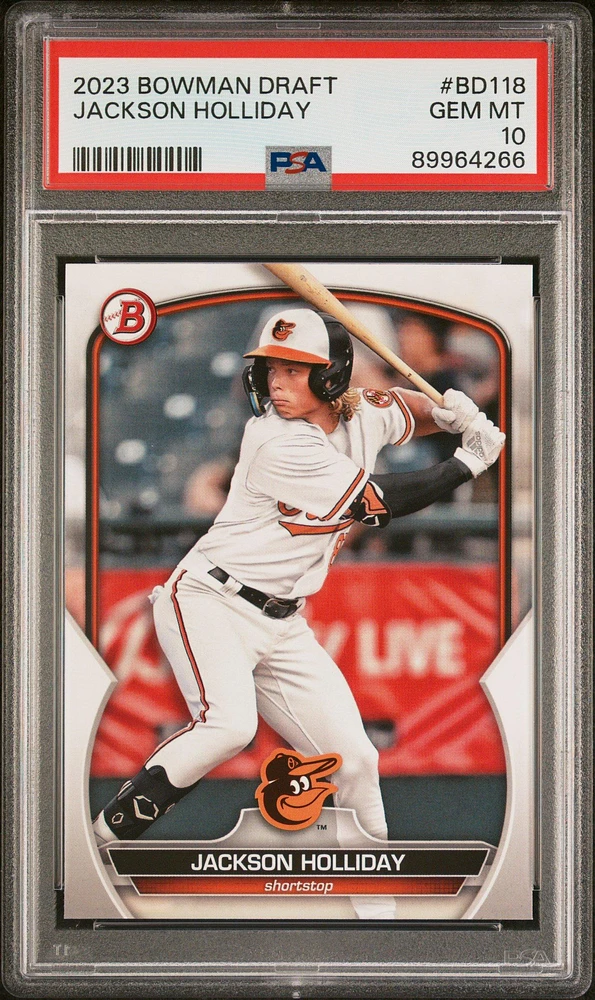 2023 Bowman Draft Bd118 Jackson Holliday PSA 10