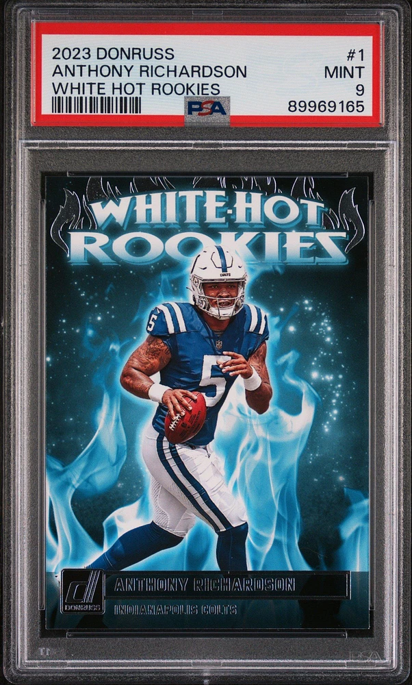 2023 Panini Donruss White Hot Rookies 1 Anthony Richardson PSA 9