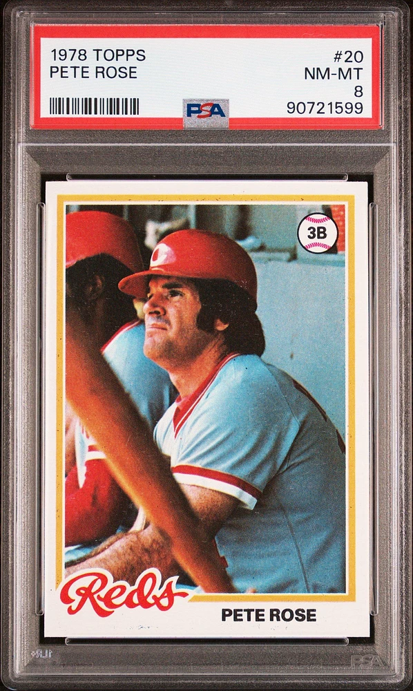 1978 Topps 20 Pete Rose PSA 8