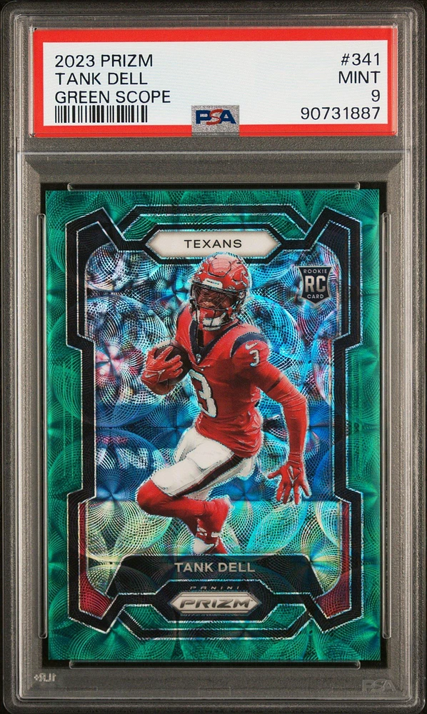 2023 Panini Prizm 341 Tank Dell Green Scope PSA 9