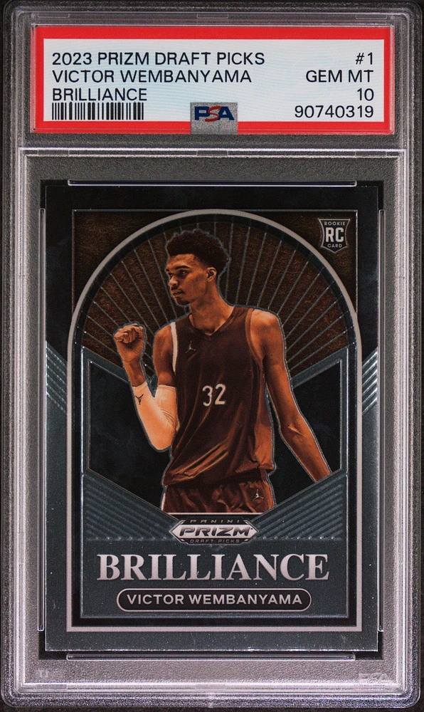 2023 Panini Prizm Draft Picks Brilliance 1 Victor Wembanyama PSA 10