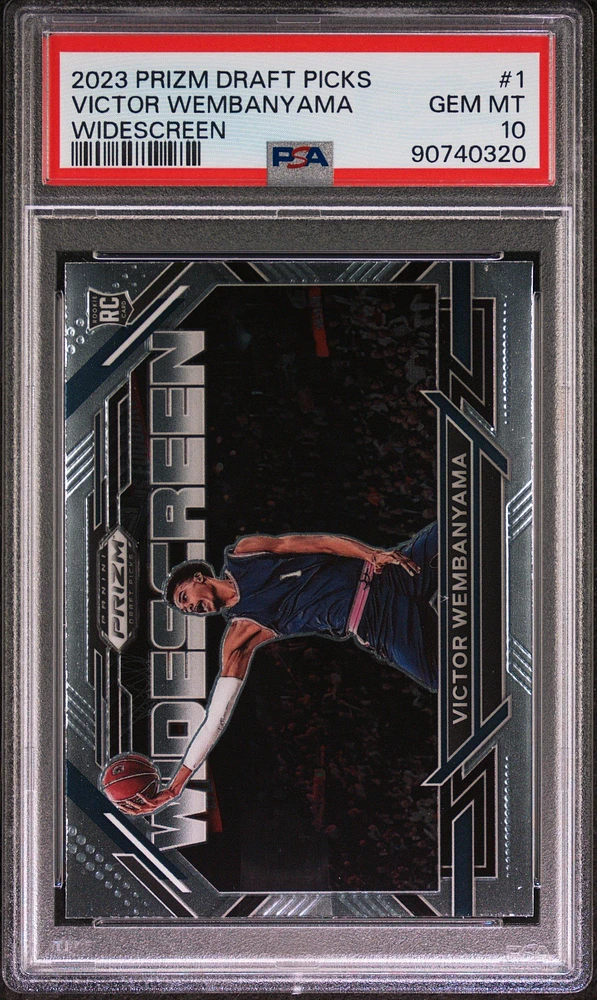 2023 Panini Prizm Draft Picks Widescreen 1 Victor Wembanyama PSA
