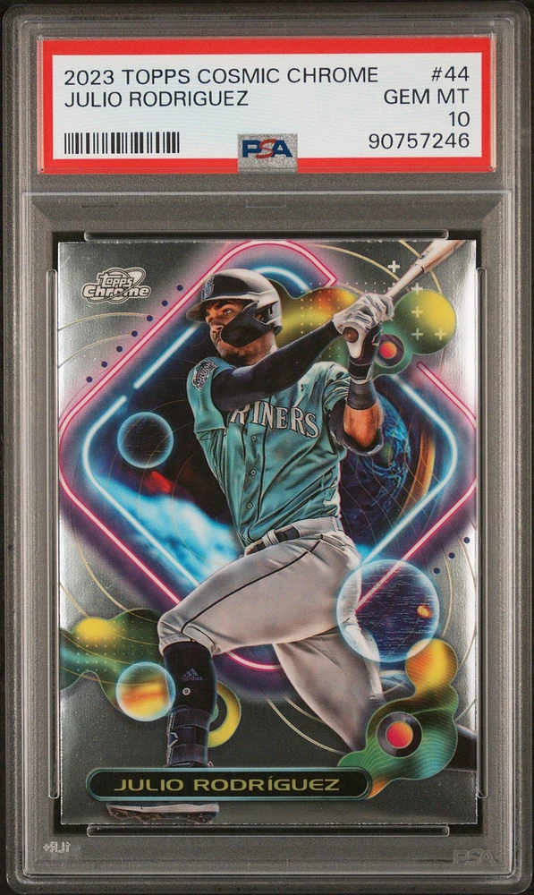 2023 Topps Cosmic Chrome 44 Julio Rodriguez PSA 10