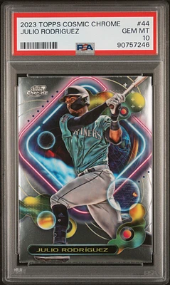 2023 Topps Cosmic Chrome 44 Julio Rodriguez PSA 10