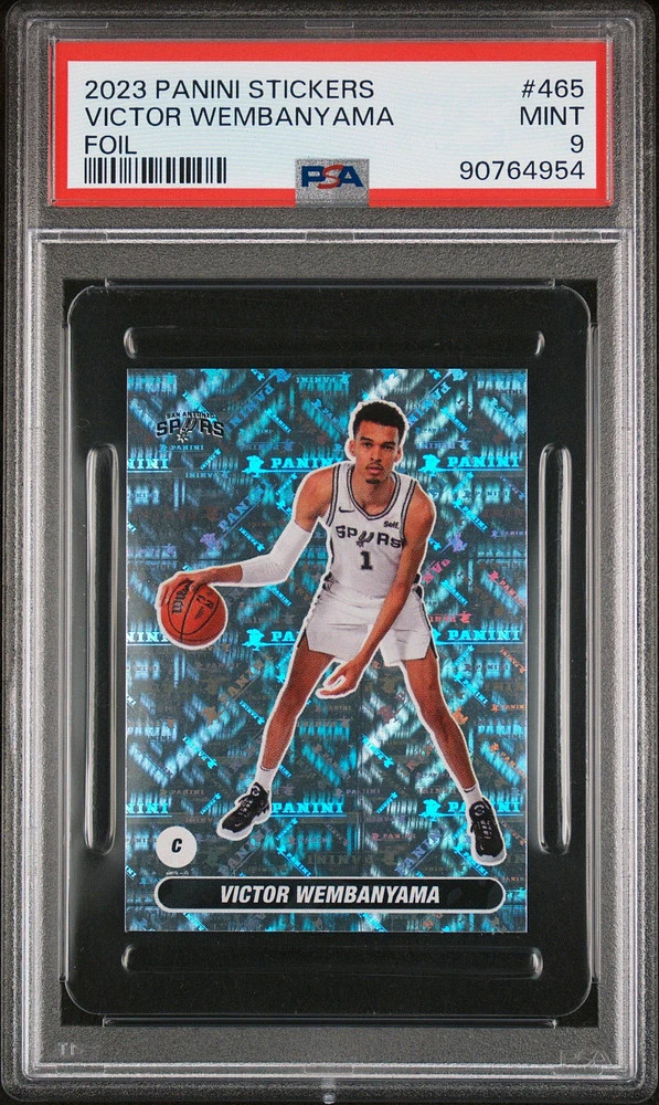 2023 Panini Stickers 465 Victor Wembanyama PSA 9