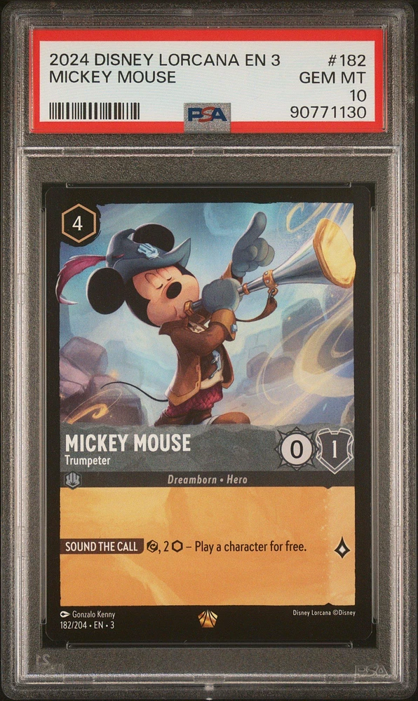 2024 Disney Lorcana En 3-into The Inklands 182 Mickey Mouse