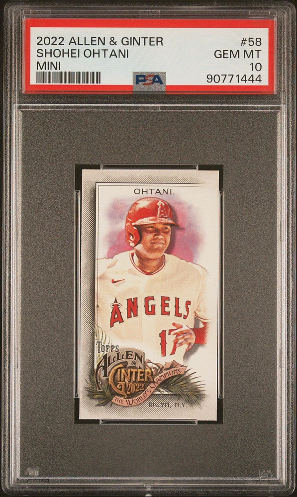 2022 Topps Allen & Ginter 58 Shohei Ohtani Mini PSA 10