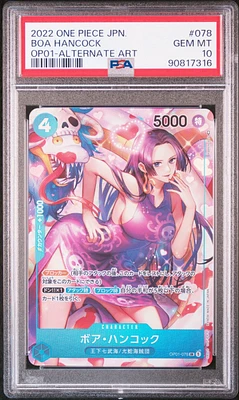 2022 One Piece Japanese Romance Dawn 078 Boa Hancock Alternate Art PSA 10