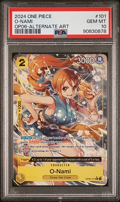 2024 One Piece Wings Of The Captain 101 O-nami Alternate Art PSA 10