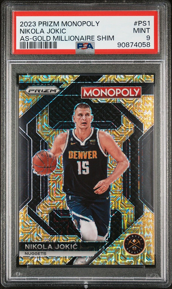 2023 Panini Prizm Monopoly All-star Ps1 Nikola Jokic PSA 9