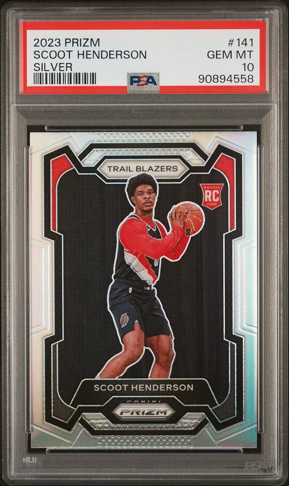 2023 Panini Prizm 141 Scoot Henderson Silver Prizm PSA