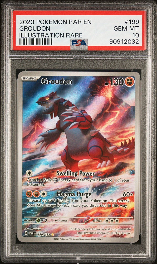 2023 Pokemon Par En-paradox Rift 199 Groudon PSA 10