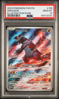2023 Pokemon Par En-paradox Rift 199 Groudon PSA 10