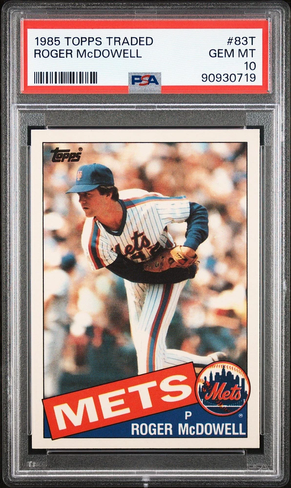 1985 Topps Traded 83t Roger Mcdowell PSA 10