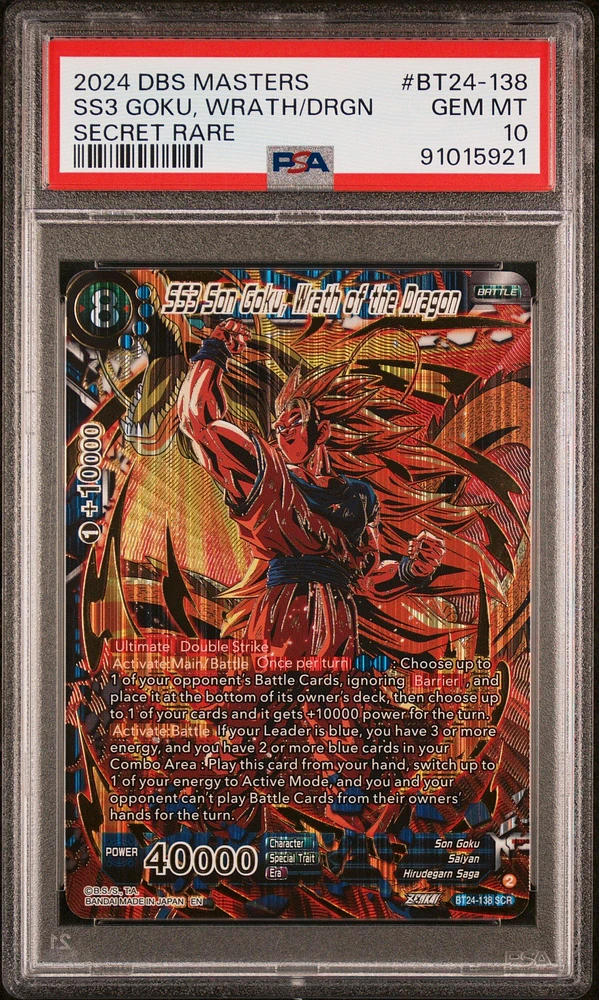 2024 Dragon Ball Super Card Game Masters Series 24 Beyond Generations Bt24-138 Ss3 Son Goku