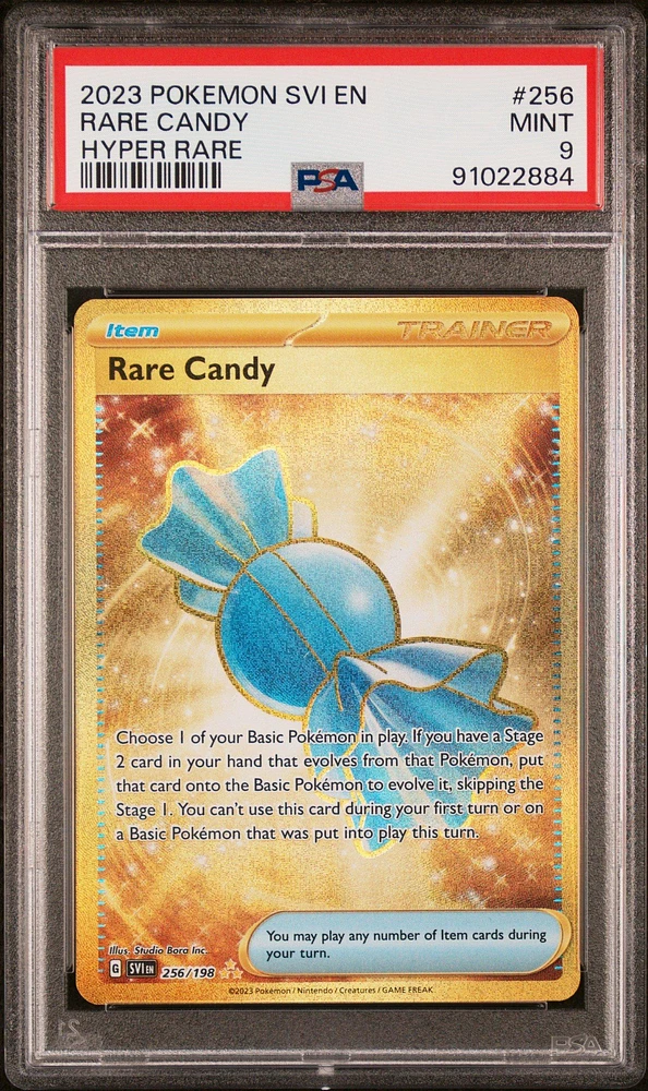 2023 Pokemon Svi En-scarlet & Violet 256 Rare Candy PSA 9