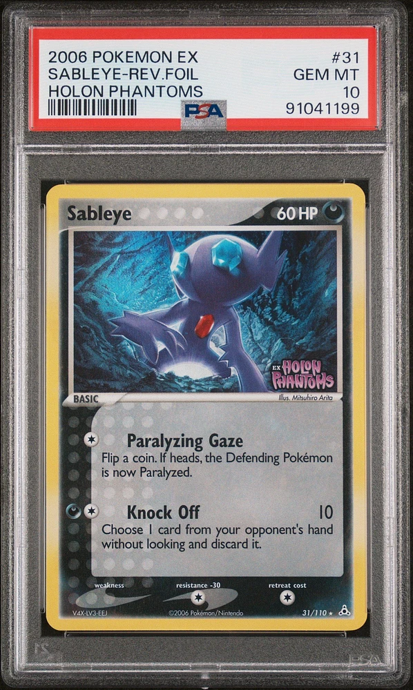 2006 Pokemon Ex Holon Phantoms 31 Sableye PSA 10