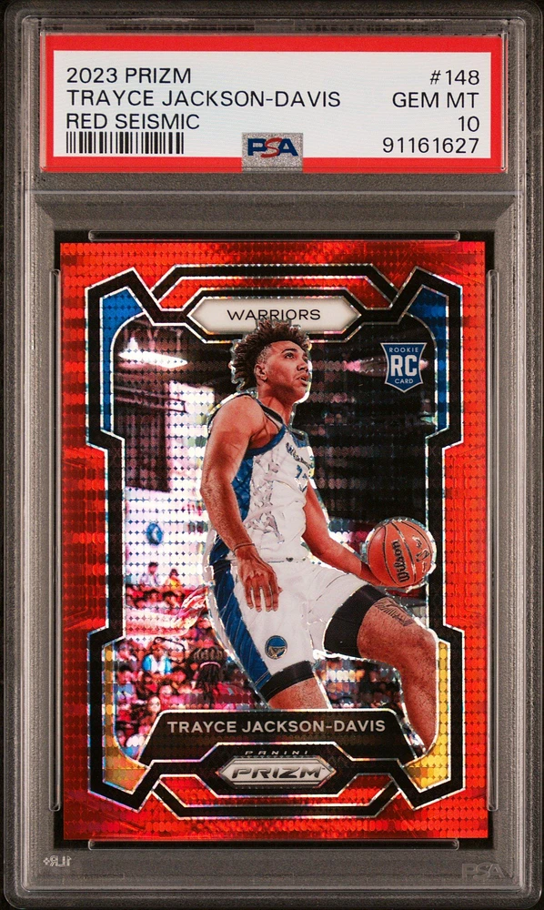 2023 Panini Prizm 148 Trayce Jackson-davis Red Seismic PSA 10