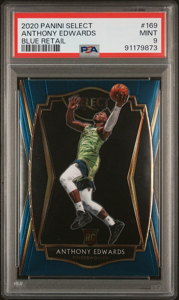 2020 Panini Select 169 Anthony Edwards PSA 9