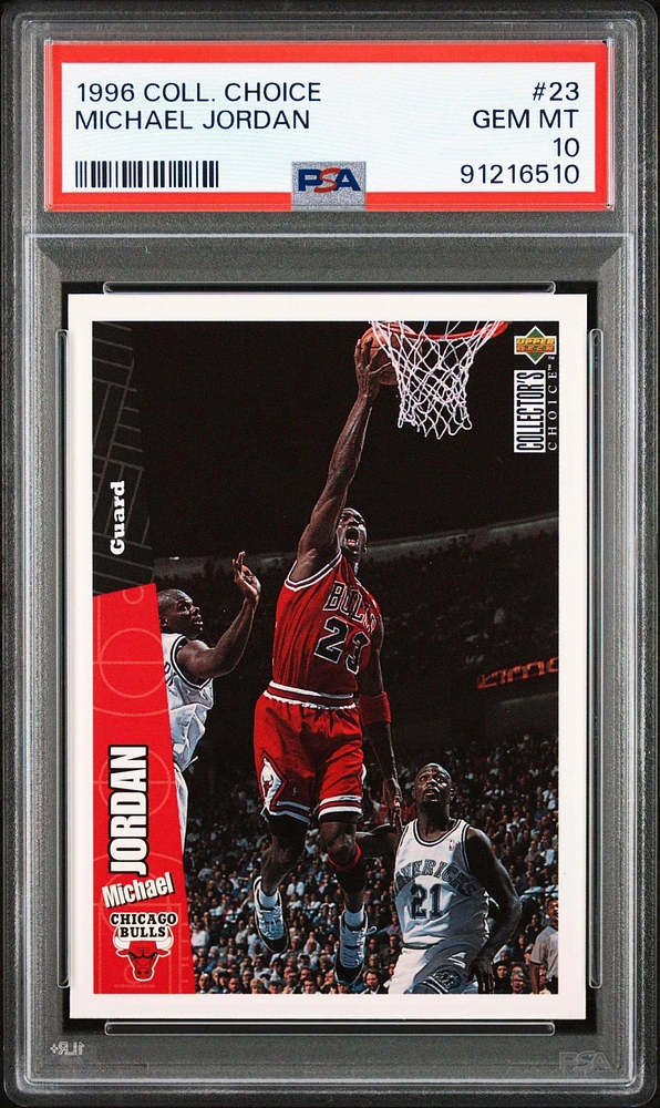 1996 Collector's Choice 23 Michael Jordan PSA 10