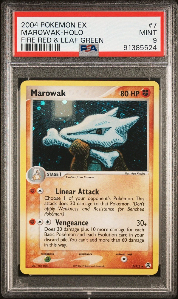 2004 Pokemon Ex Fire Red & Leaf Green 7 Marowak PSA 9