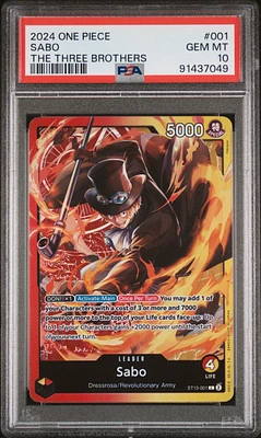 2024 One Piece Ultra Deck-the Three Brothers 001 Sabo PSA 10