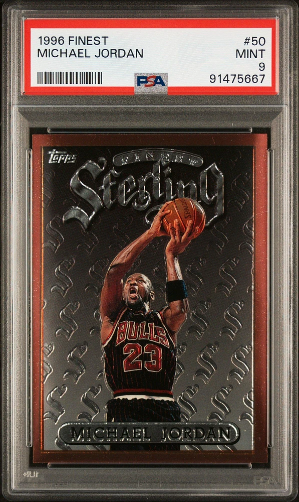 1996 Finest 50 Michael Jordan PSA 9