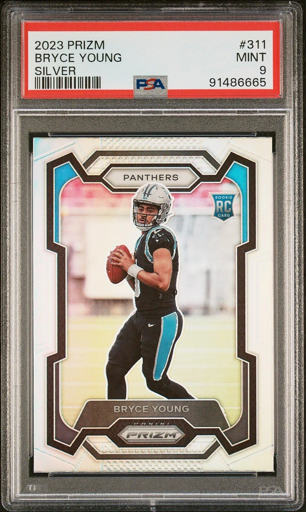 2023 Panini Prizm 311 Bryce Young Silver Prizm PSA 9