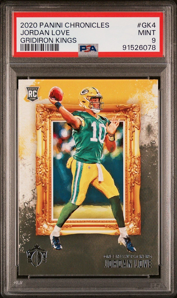 2020 Panini Chronicles Gridiron Kings Gk4 Jordan Love PSA 9