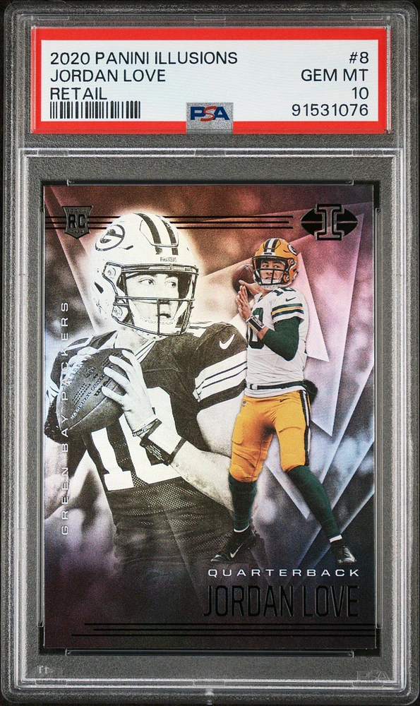 2020 Panini Illusions 8 Jordan Love Retail PSA 10