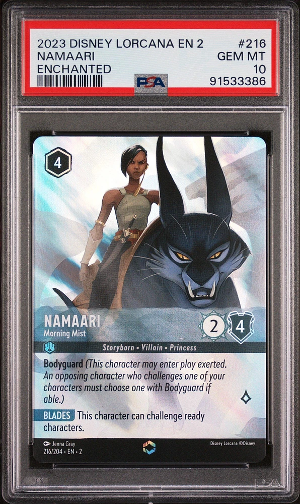 2023 Disney Lorcana En 2-rise Of The Floodborn 216 Namaari PSA 10