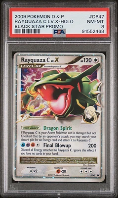 2009 Pokemon Diamond & Pearl Black Star Promo Dp47 Rayquaza C Lv.x-holo PSA 8