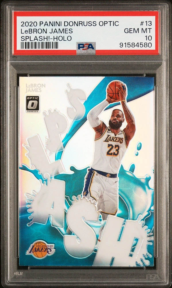 2020 Panini Donruss Optic Splash! 13 Lebron James Holo PSA 10
