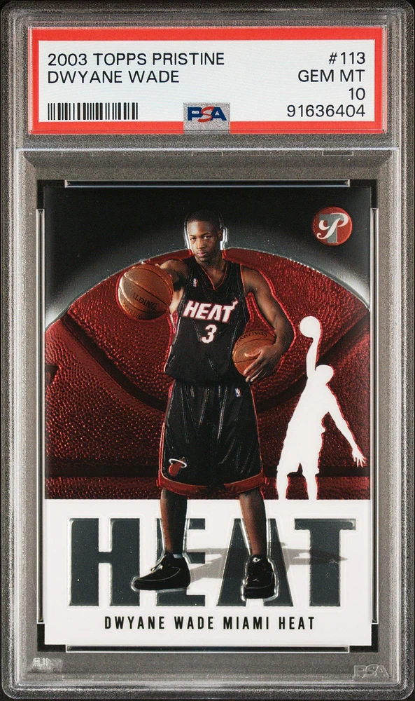 2003 Topps Pristine 113 Dwyane Wade PSA 10