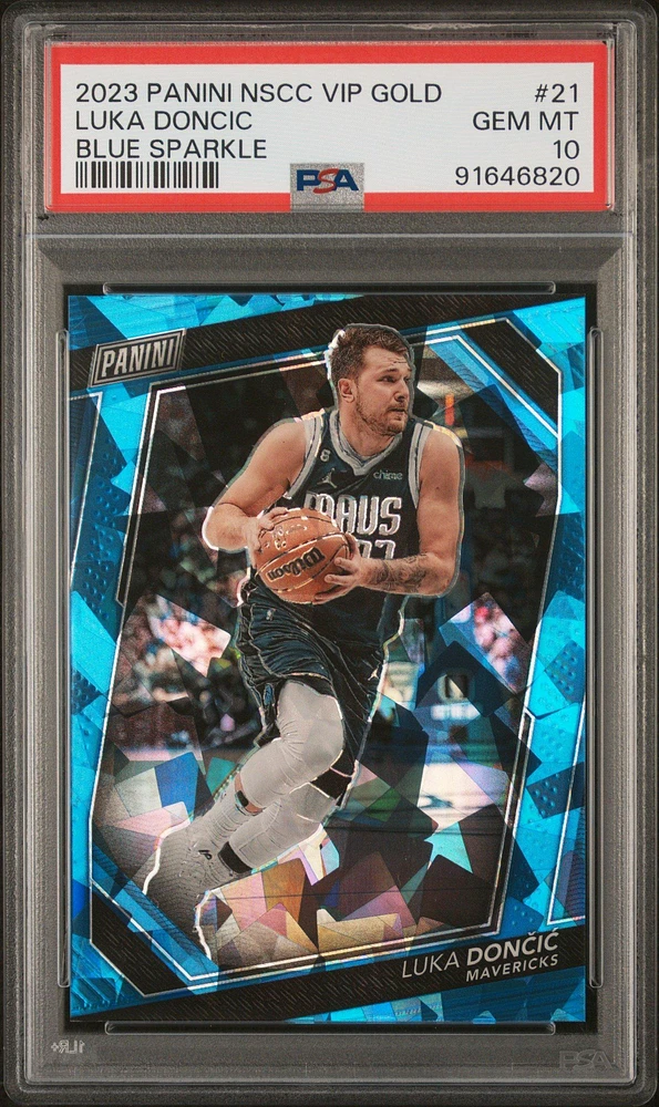 2023 Panini National Vip Gold 21 Luka Doncic PSA 10