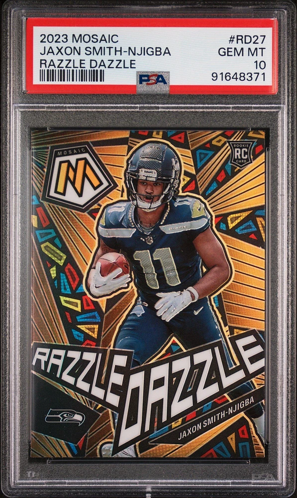 2023 Panini Mosaic Razzle Dazzle Rd27 Jaxon Smith-njigba PSA 10