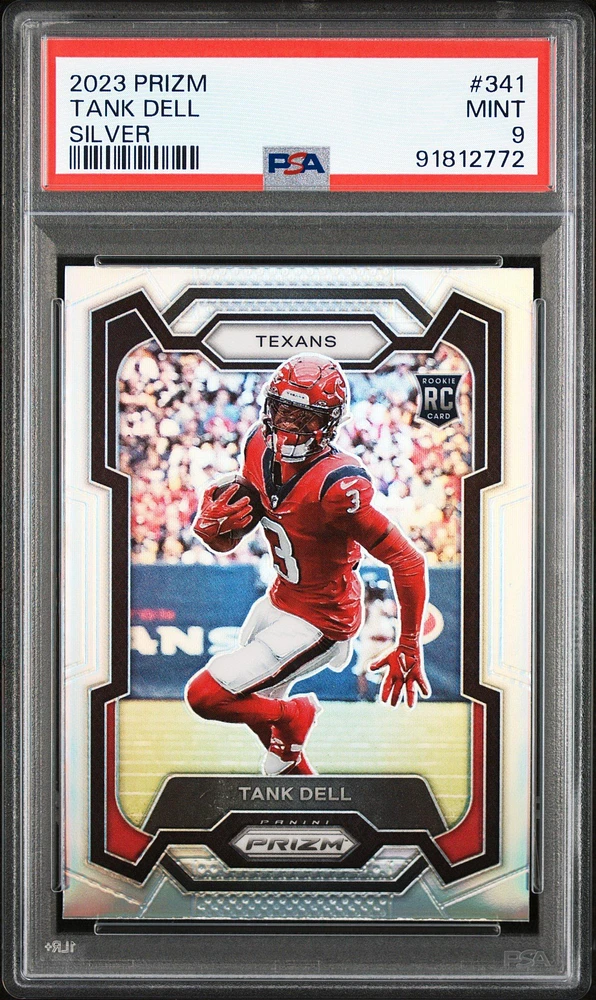 2023 Panini Prizm 341 Tank Dell Silver Prizm PSA 9