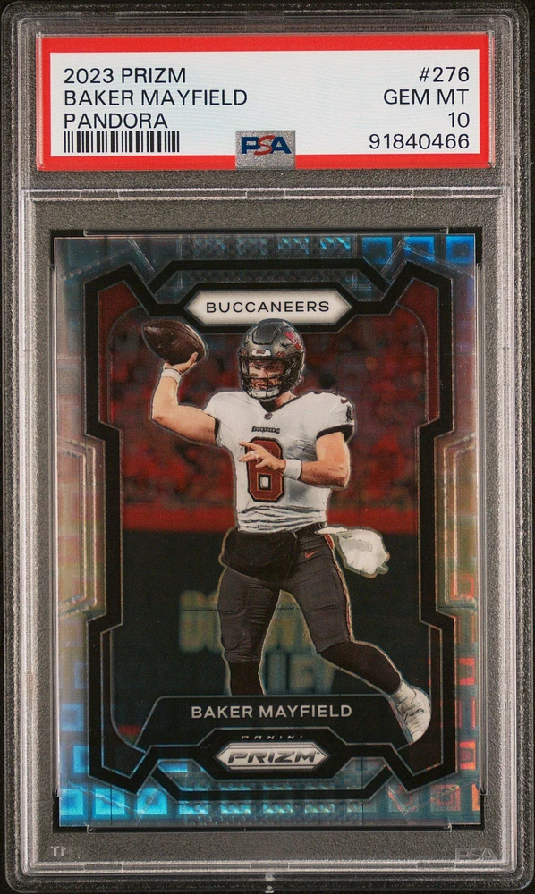 2023 Panini Prizm 276 Baker Mayfield Pandora PSA 10