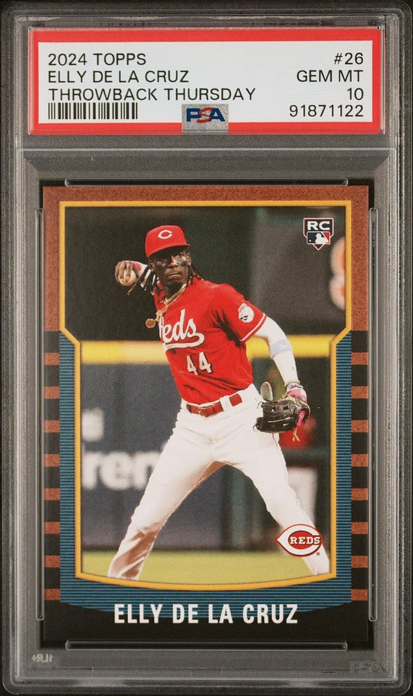 2024 Topps Throwback Thursday 26 Elly De La Cruz PSA 10