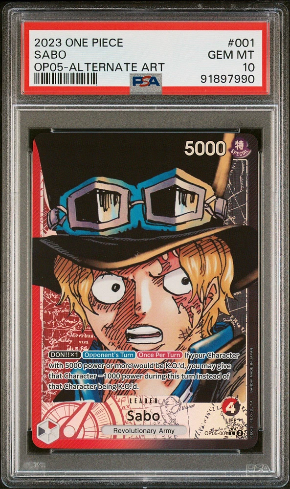 2023 One Piece Awakening Of The New Era 001 Sabo PSA 10