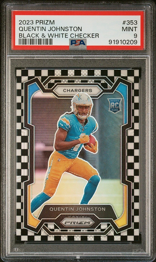 2023 Panini Prizm 353 Quentin Johnston PSA 9