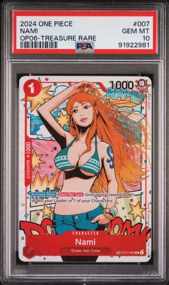 2024 One Piece Wings Of The Captain 007 Nami PSA 10