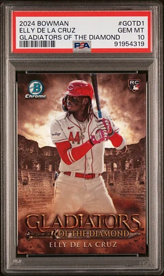 2024 Bowman Gladiators Of The Diamond Gotd1 Elly De La Cruz PSA 10