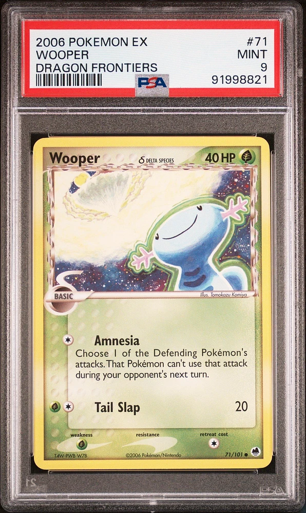 2006 Pokemon Ex Dragon Frontiers 71 Wooper PSA 9