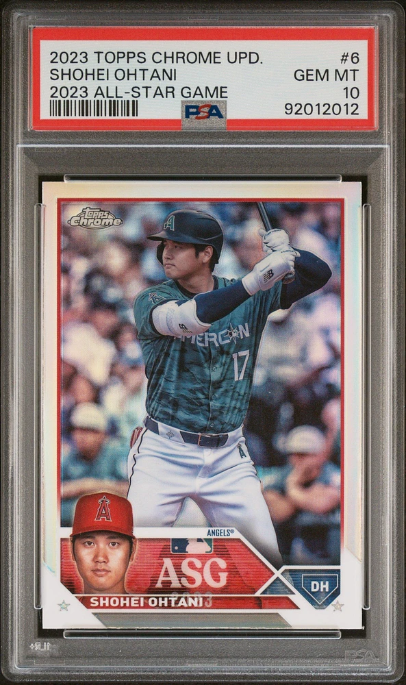 2023 Topps Chrome Update 2023 All-star Game 6 Shohei Ohtani PSA 10