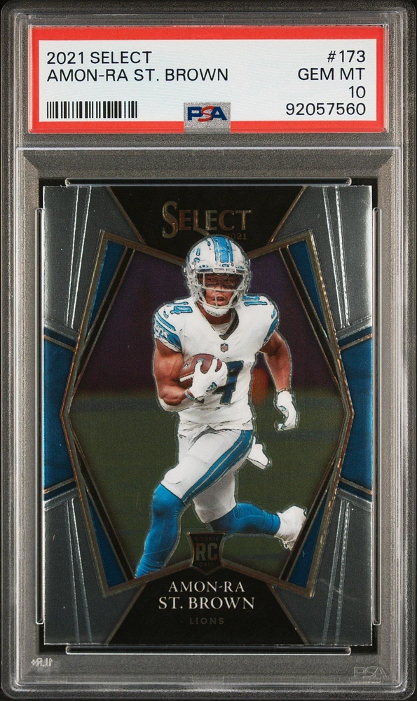 2021 Panini Select 173 Amon-ra St. Brown PSA 10