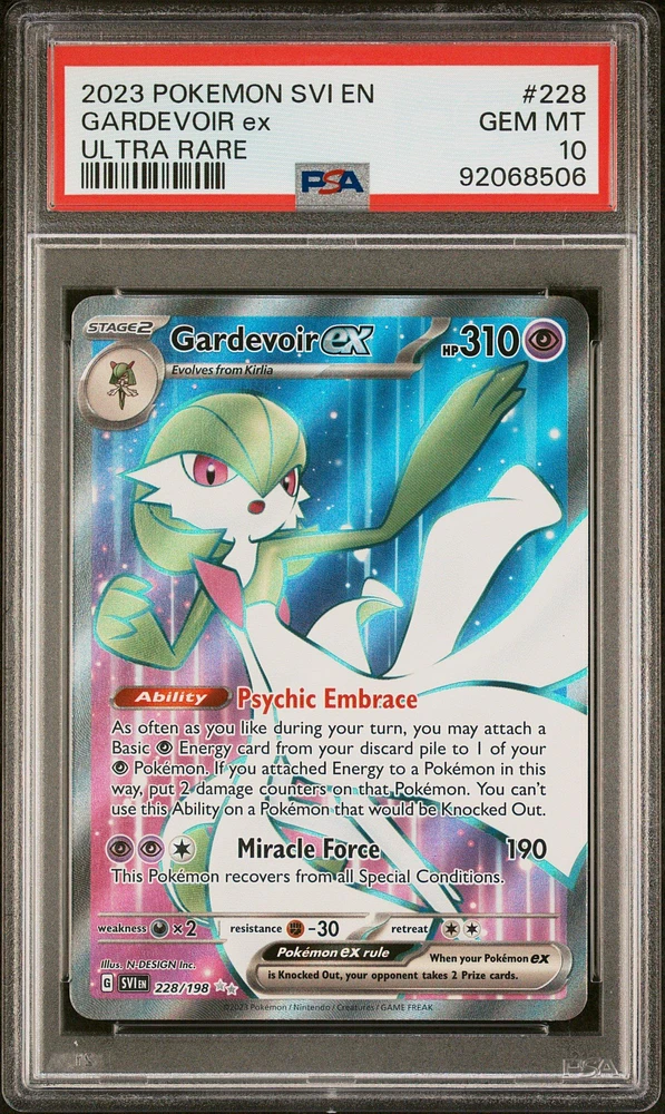 2023 Pokemon Svi En-scarlet & Violet 228 Gardevoir Ex Ultra Rare PSA 10