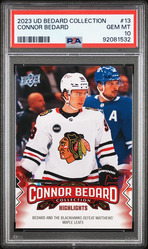 2023 Upper Deck Connor Bedard Collection 13 Connor Bedard PSA 10