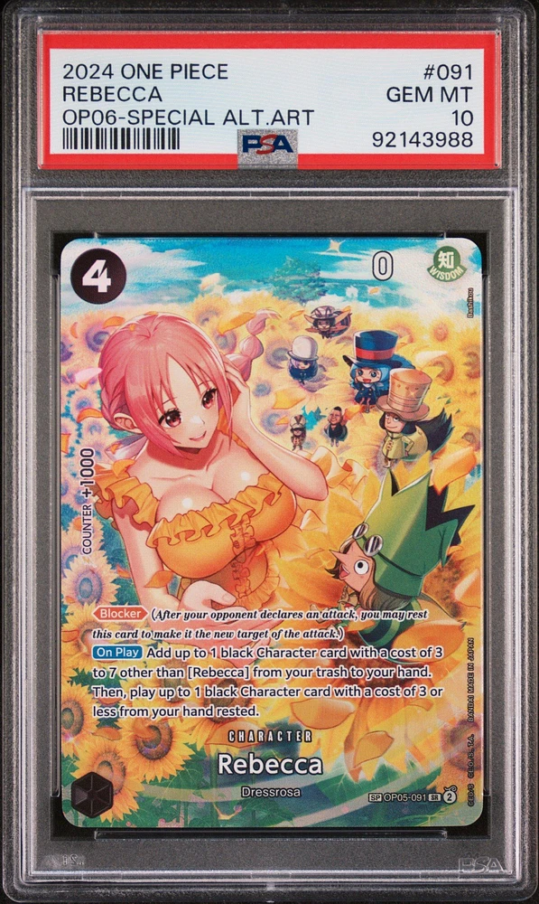 2024 One Piece Wings Of The Captain 091 Rebecca PSA 10