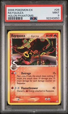 2006 Pokemon Ex Holon Phantoms 26 Rayquaza PSA 9